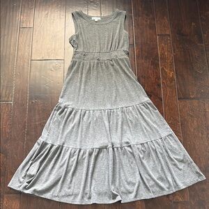 Sleeveless Gray Kids Casual Dress